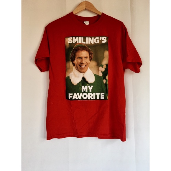 Gildan Tops - Gildan Elf Smiling’s My Favorite Tee